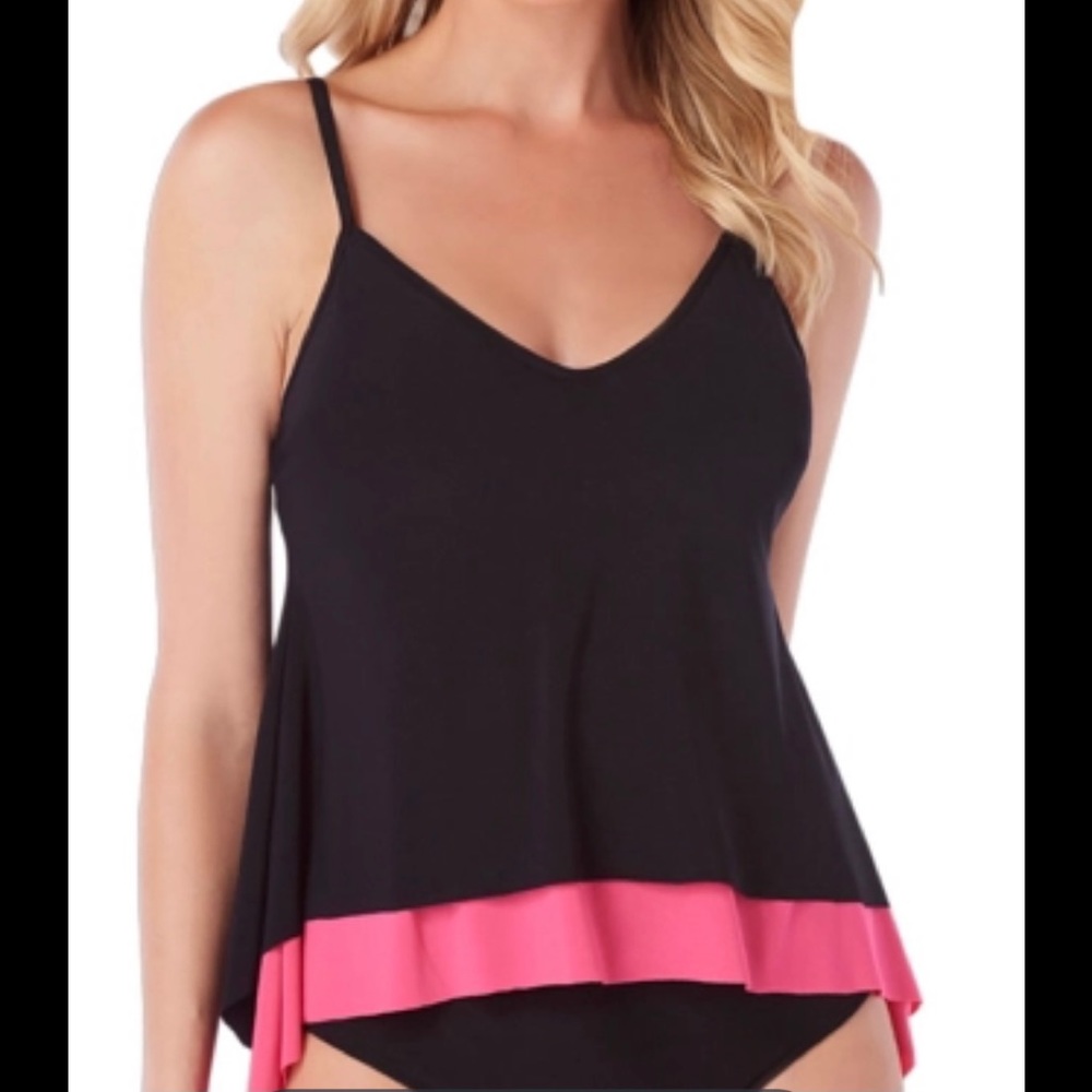 Magic suit tankini jolene black size 14 NWT $116